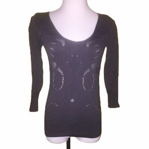 Textured Charcoal Top